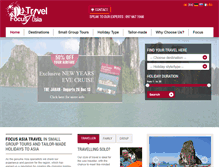 Tablet Screenshot of focusasiatravel.com